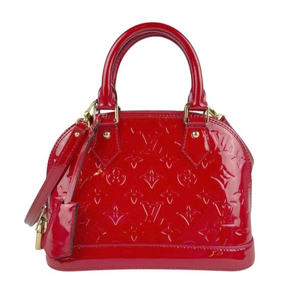 Auth LOUIS VUITTON Monogram Vernis Alama BB Handbag Crossbody Shoulder Bag n1053